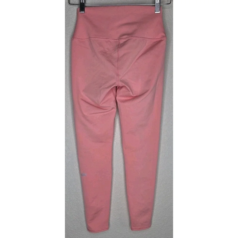 Alo Yoga Women XS Pink Active High Waist Airbrush Workout Legging Pilates Barbie
